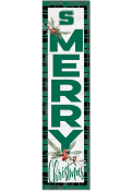 KH Sports Fan Slippery Rock 12x48 Merry Christmas Leaning Sign