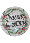 KH Sports Fan Florida Gulf Coast Eagles 20x20 Weathered Seasons Greetings Sign