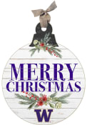 KH Sports Fan Washington Huskies 20x24 Merry Christmas Ornament Sign