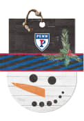 KH Sports Fan Pennsylvania Quakers Large Snowman Sign