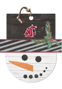 KH Sports Fan Washington State Cougars Large Snowman Sign