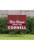 Cornell Big Red 18x24 This House Cheers Yard Sign