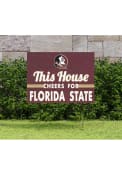 Florida State Seminoles 18x24 This House Cheers Yard Sign
