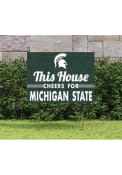 Michigan State Spartans 18x24 This House Cheers Yard Sign