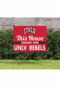 UNLV Runnin Rebels 18x24 This House Cheers Yard Sign