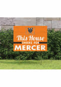 Mercer Bears 18x24 This House Cheers Yard Sign