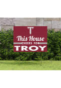 Troy Trojans 18x24 This House Cheers Yard Sign