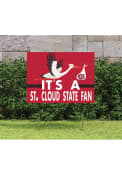 St Cloud State Huskies 18x24 Stork Yard Sign