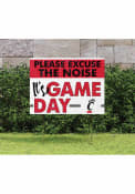 Red Cincinnati Bearcats 18x24 Excuse the Noise Yard Sign