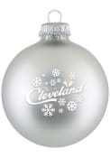 Cleveland Snowflakes Glass Ball Ornament