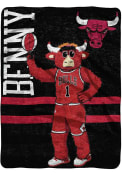 Chicago Bulls Mascot 60x80 Raschel Blanket