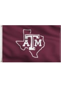 Texas A&M Aggies 3x5 Maroon State Grommet Applique Flag