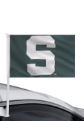Michigan State Spartans 11x16 Car Flag - Green