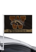 Western Michigan Broncos 11x16 Car Flag - Brown