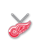 Detroit Red Wings Womens Logo Necklace - Silver