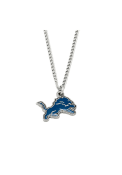 Detroit Lions Womens Logo Necklace - Silver