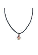 Detroit Pistons Womens Logo Cord Necklace - Silver