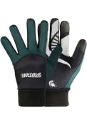 Michigan State Spartans Palm Logo Texting Gloves - Green