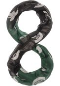 Michigan State Spartans Womens Gradient Infinity Scarf - Green