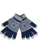 Dallas Cowboys Stripe Knit Gloves - Navy Blue