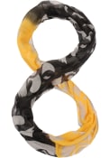 Iowa Hawkeyes Womens Forever Collectibles Print Infinity Scarf - Black
