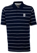 Detroit Tigers Antigua Deluxe Polo Shirt - Navy Blue
