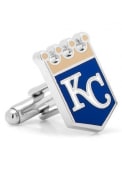 Kansas City Royals Logo Cufflinks - Silver