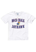 Kansas Jayhawks Youth White Circus T-Shirt
