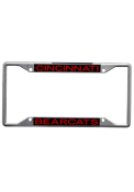 Black Cincinnati Bearcats Team Name Chrome License Frame