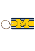 Michigan Wolverines Stripe Keychain