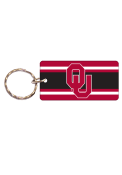 Oklahoma Sooners Stripe Keychain