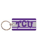TCU Horned Frogs Stripe Keychain