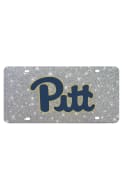Pitt Panthers Team Logo Glitter Car Accessory License Plate