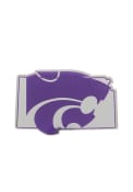 K-State Wildcats State Shaped Car Emblem - Purple
