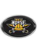 Northern Kentucky Norse Domed Oval Car Emblem - Black