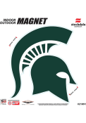 Michigan State Spartans 6x6 Car Magnet - Green
