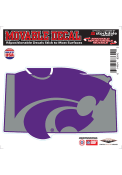K-State Wildcats State Shape Team Color Auto Decal - Purple