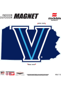 Villanova Wildcats State Shape Team Color Car Magnet - Navy Blue