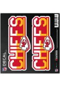 Kansas City Chiefs 6x6 DuoTone Logo Auto Decal - Red
