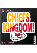 Kansas City Chiefs 6x6 Repositionable Expression Logo Auto Decal - Red