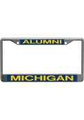 Michigan Wolverines Chrome Alumni License Frame