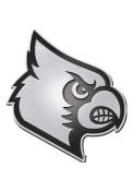 Louisville Cardinals Chrome Car Emblem - Silver