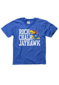 Kansas Jayhawks Youth Blue Left Align T-Shirt