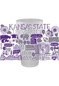 K-State Wildcats Julia Gash 16 oz Frosted Pint Glass