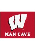 Wisconsin Badgers 34x42 Man Cave All Star Interior Rug