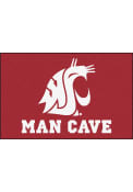 Washington State Cougars 19x30 Man Cave Starter Interior Rug