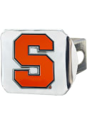 Syracuse Orange Color Logo Car Accessory Hitch Cover