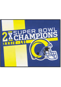 Los Angeles Rams Super Bowl LVI Champions Dynasty Starter Interior Rug