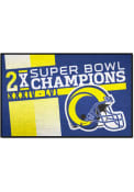 Los Angeles Rams Super Bowl LVI Champions Dynasty All-Star Interior Rug