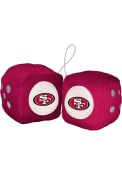 Sports Licensing Solutions San Francisco 49ers Team Logo Fuzzy Dice - Red